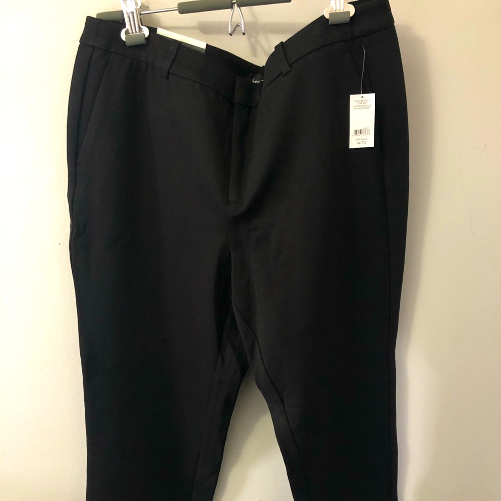 XL ANKLE LENGTH BLACK PANTS -size XL